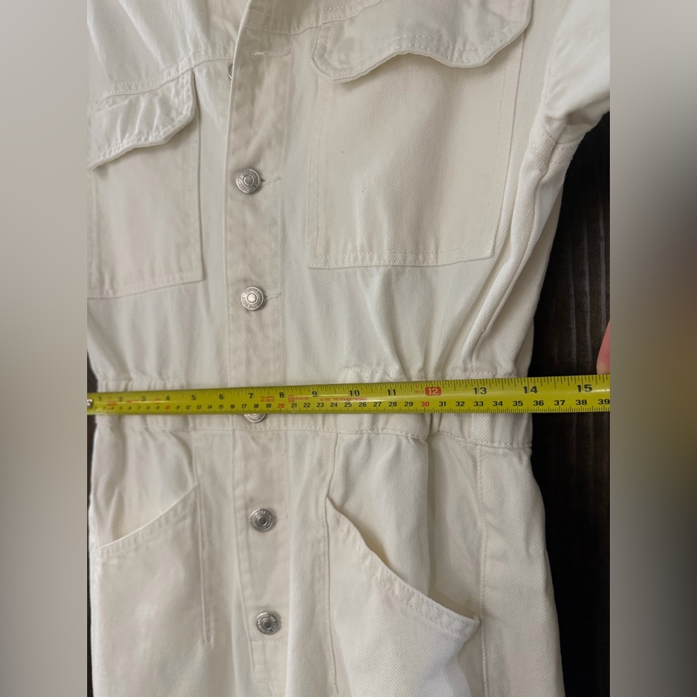 We The Free White Denim Jumpsuit - Picture 5 of 12